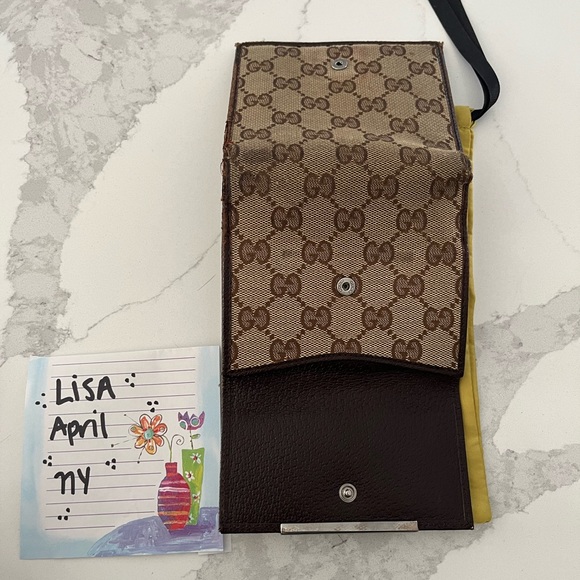 Authentic Gucci fabric and leather bifold wallet - Picture 5 of 14